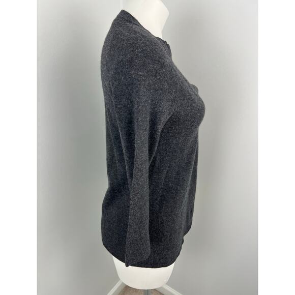 J.Crew Babydoll Gray Wool Cashmere Blend 3/4 Sweater Small - Picture 3 of 4